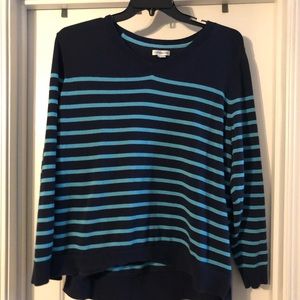 Croft and Barrow - Teal and Navy Sweater - 2X